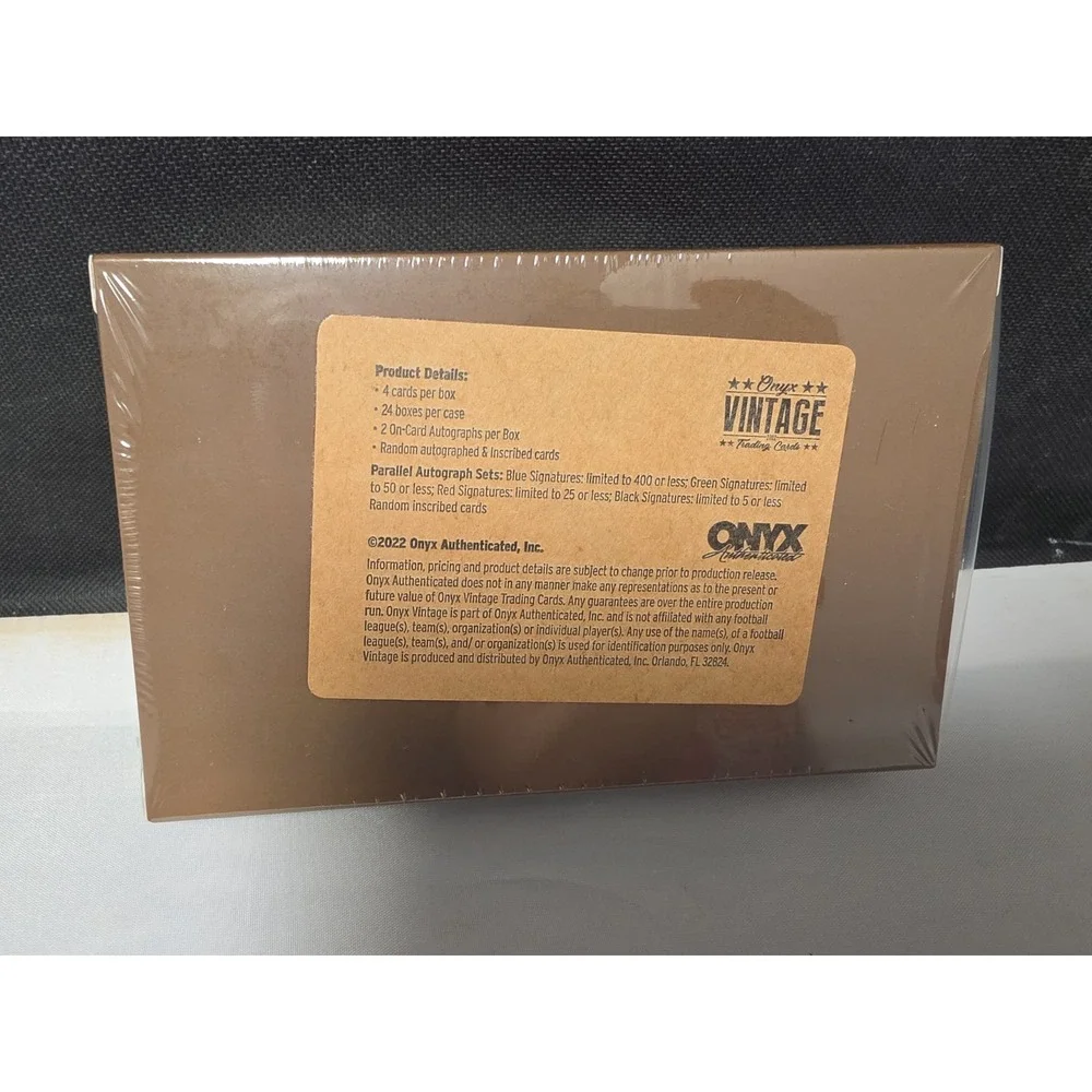 2022 Onyx Vintage Football Factory Sealed Hobby Box